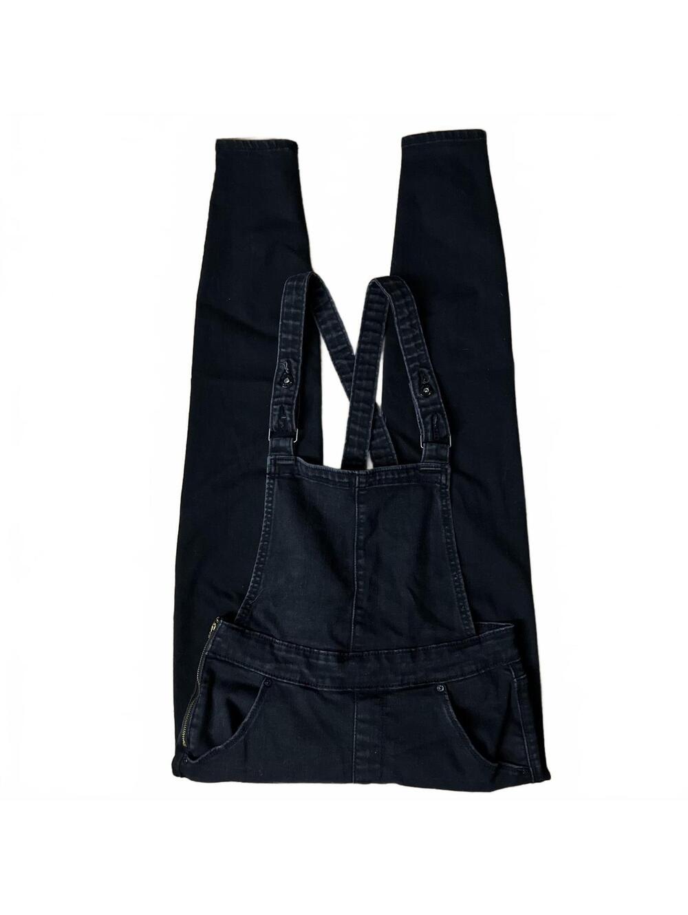 Levi’s Black Denim Overalls Size Small Skinny Leg